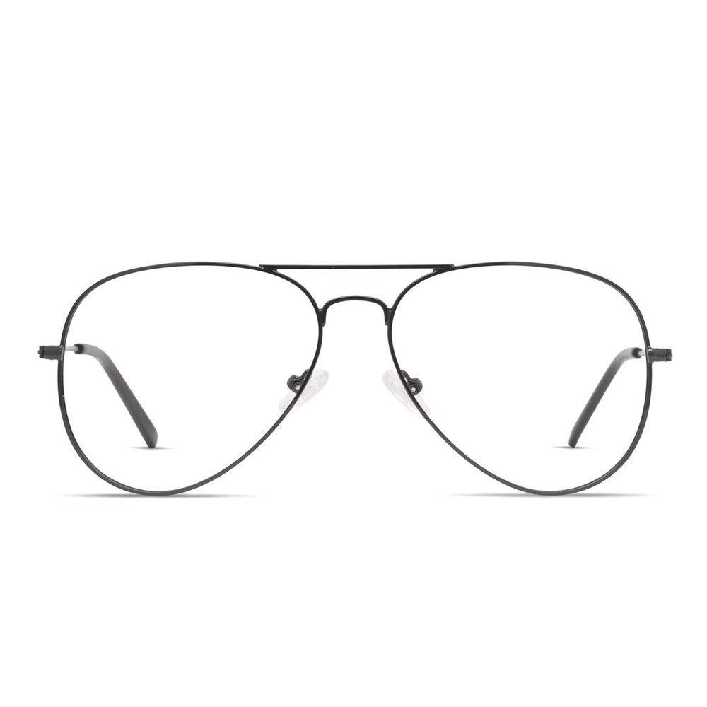 OTTOTO 35-M7674 BLACK AVIATOR EYEGLASSES FRAMES 58-15-145 RX